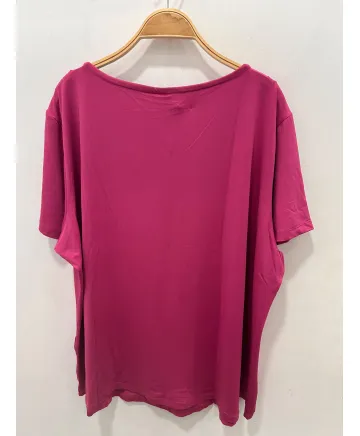 Camiseta fucsia Anilla - Camisetas y Tops Tallas Grandes