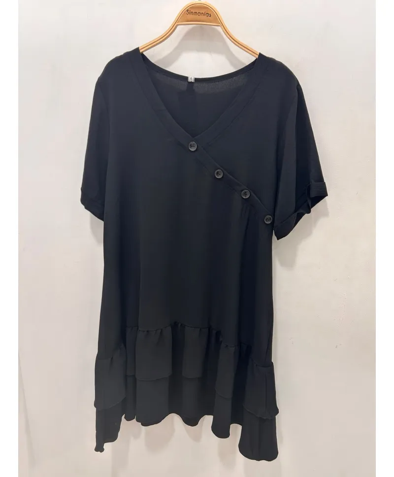 Vestido negro Delia - Vestidos Tallas Grandes