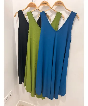 Vestido capa Tirantes - Vestidos Tallas Grandes