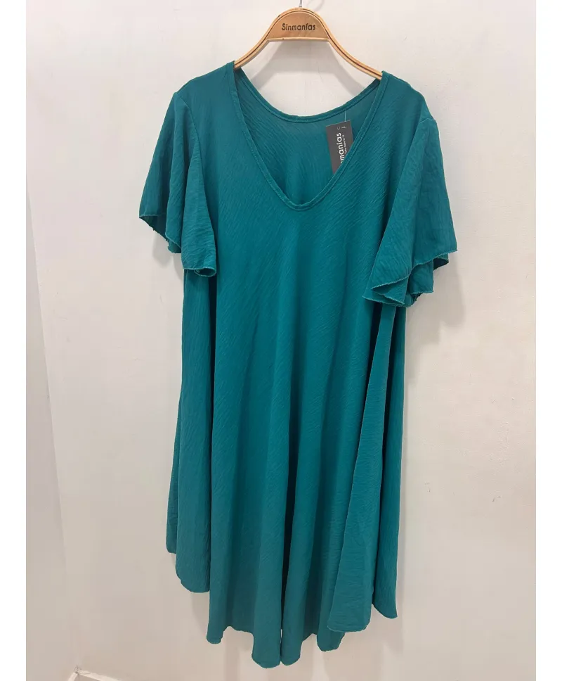 Vestido capa Manga - Vestidos Tallas Grandes