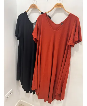 Vestido capa Manga - Vestidos Tallas Grandes