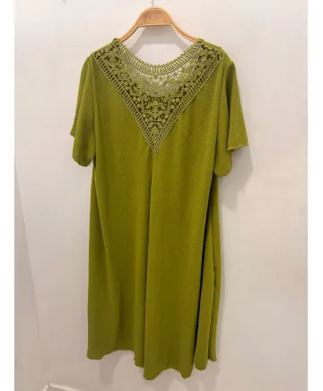 Vestido capa Calado - Vestidos Tallas Grandes