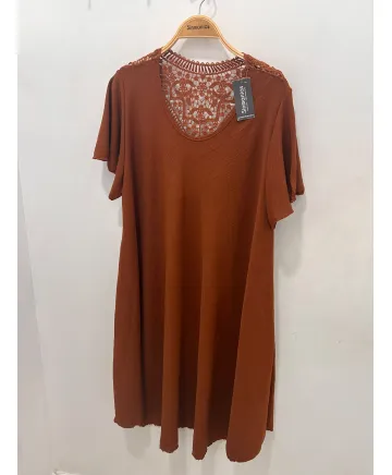 Vestido capa Calado - Vestidos Tallas Grandes
