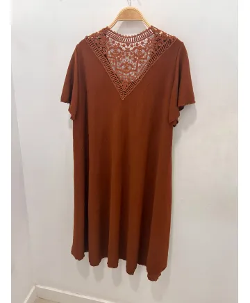 Vestido capa Calado - Vestidos Tallas Grandes