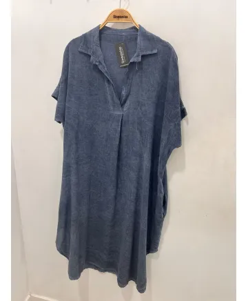 Vestido liso Camisero - Vestidos Tallas Grandes