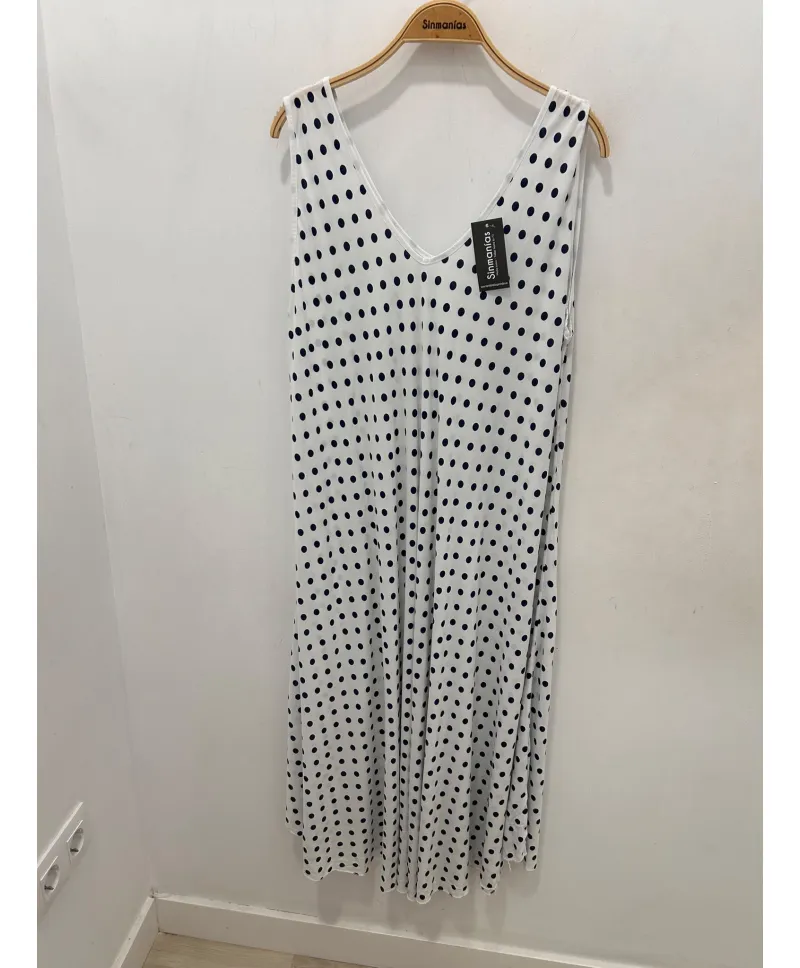 Vestido capa Lunares - Vestidos Tallas Grandes