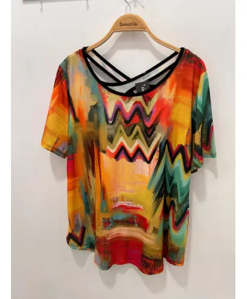 Camiseta estampada Cruzada - REBAJAS TALLAS GRANDES