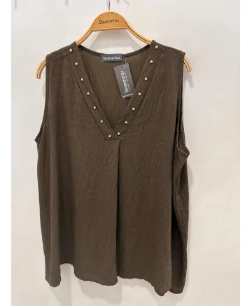 Top pico Estela - Ropa tallas grandes mujer moderna
