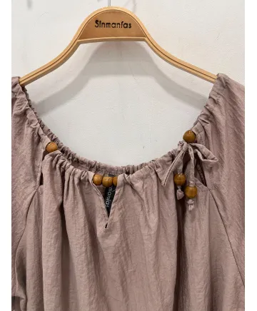 Blusa escote Rizo - Ropa tallas grandes mujer moderna
