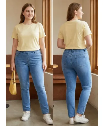 Pantalón  goma Jegging - Pantalones Tallas Grandes