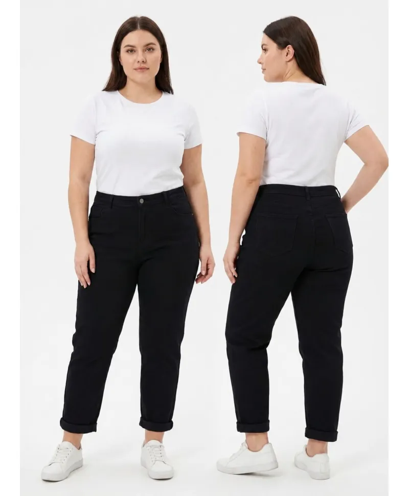 Pantalon negro Mon Fit - Jeans Tallas Grandes