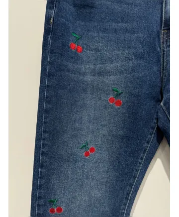 Pantalon Mon Fit Cerezas - Jeans Tallas Grandes
