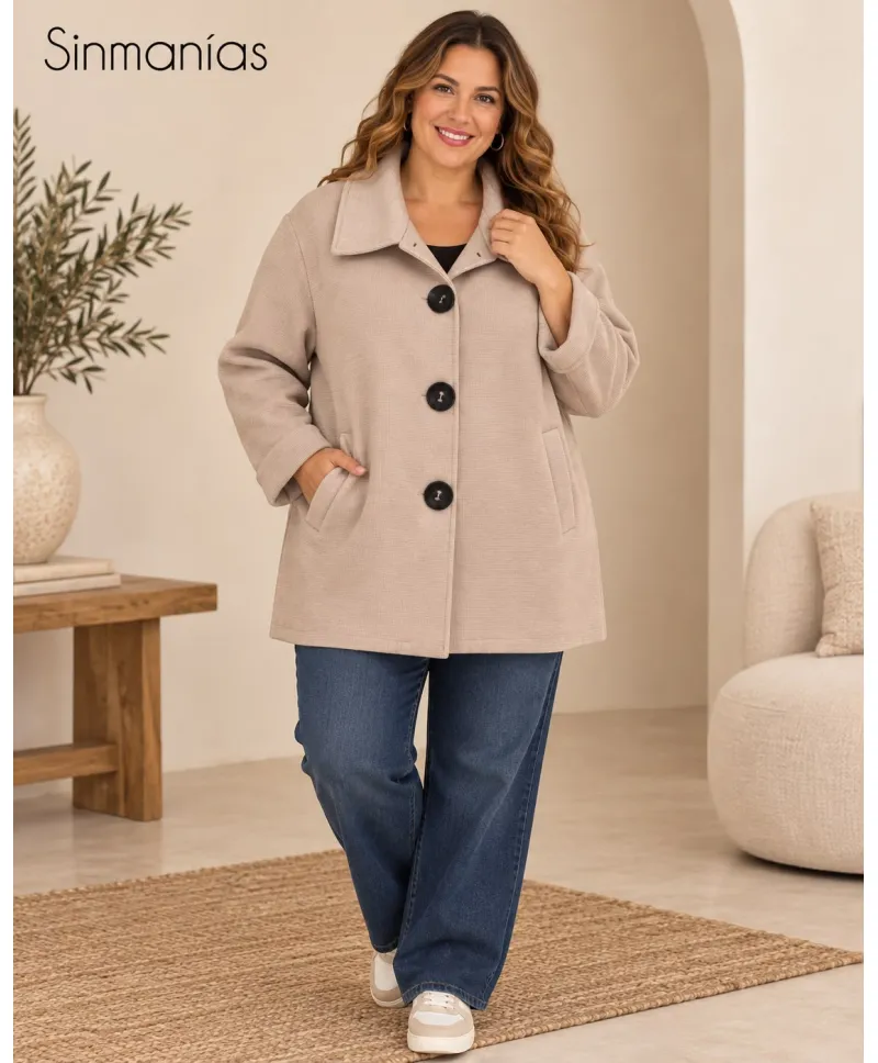 Chaqueta botones Jacky - Chaquetas Tallas Grandes
