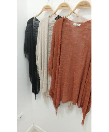 Chaqueta flecos Raquel - Chaquetas Tallas Grandes