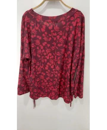 Camiseta  flores Amelia - Ropa tallas grandes mujer moderna