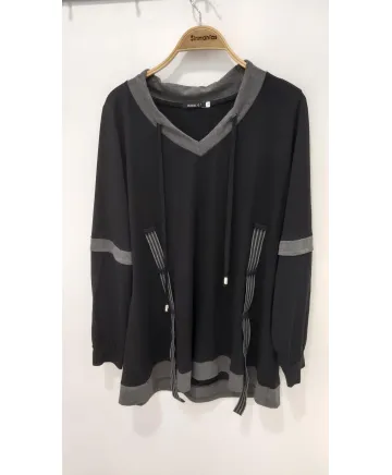 Camiseta larga Zirconita - Ropa tallas grandes mujer moderna