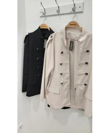 Chaqueta antelina Militar - Chaquetas Tallas Grandes