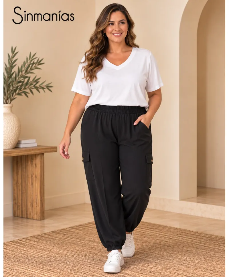 Pantalón bombacho Elvira - Pantalones Tallas Grandes