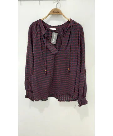 Blusa cuadros Sandra - Blusas Tallas Grandes