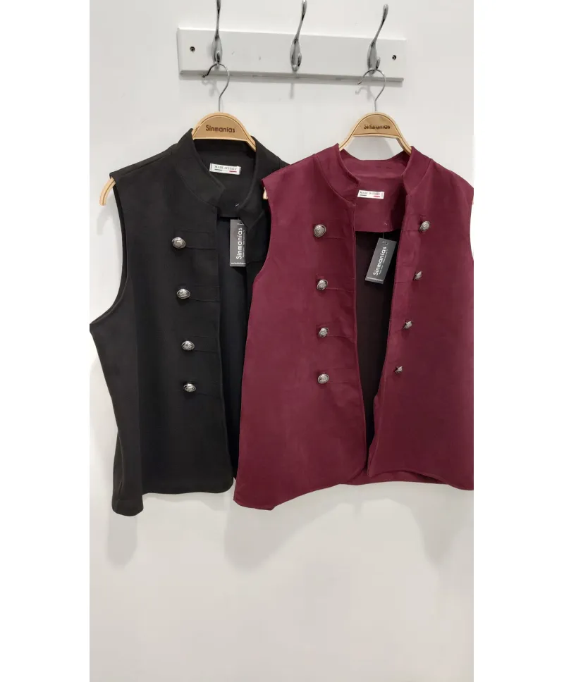 Chaleco antelina Militar - Chalecos Tallas Grandes