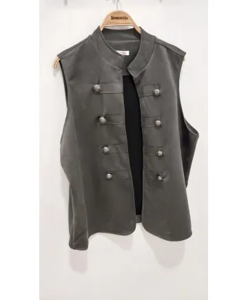Chaleco antelina Militar - Chalecos Tallas Grandes