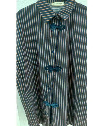 Camisa rayas Asimétrica - Camisetas y Tops Tallas Grandes