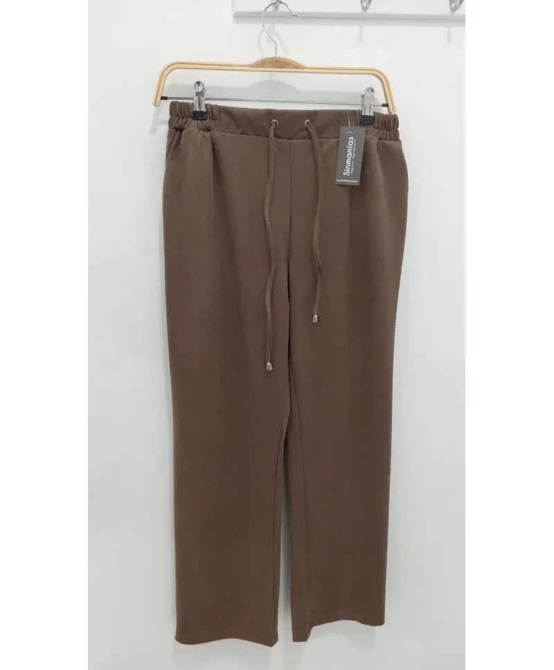 Pantalón marrón Safor - Pantalones Tallas Grandes