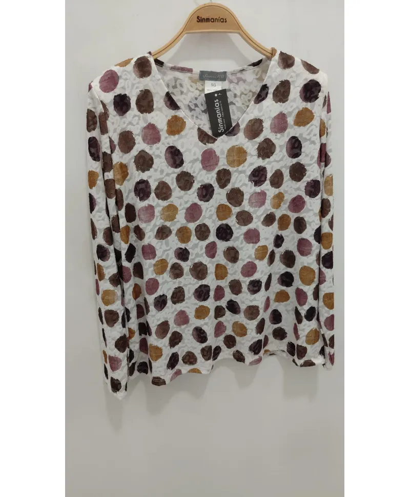 Camiseta pico Belén - Camisetas y Tops Tallas Grandes