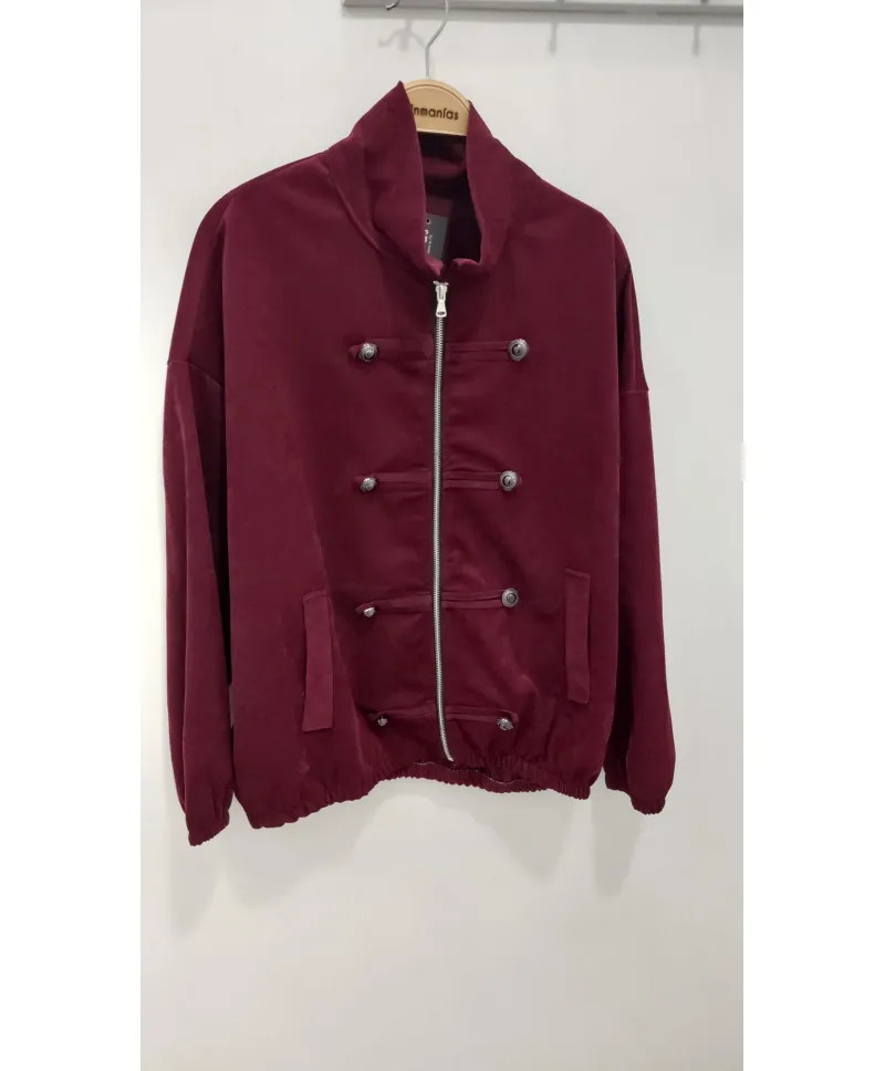 Chaqueta cremallera militar - Ropa tallas grandes mujer moderna
