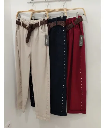 Pantalon tachuelas Jenny - Pantalones Tallas Grandes