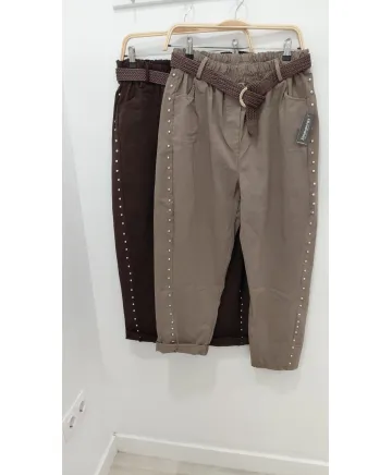 Pantalon tachuelas Jenny - Pantalones Tallas Grandes