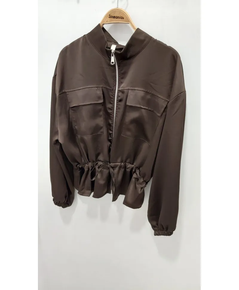 Chaqueta cremallera Satin - Chaquetas Tallas Grandes