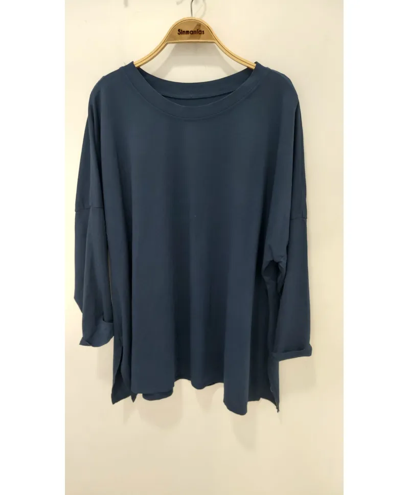 Camiseta larga Basica - Camisetas y Tops Tallas Grandes