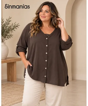 Camiseta algodón Love - Camisetas y Tops Tallas Grandes