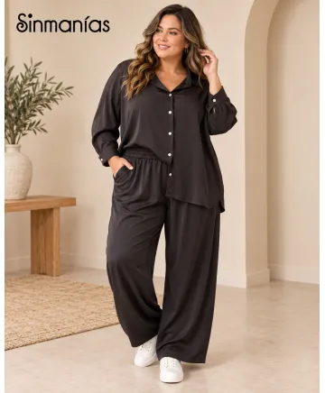 Conjunto raso Clasic - Conjuntos Tallas Grandes