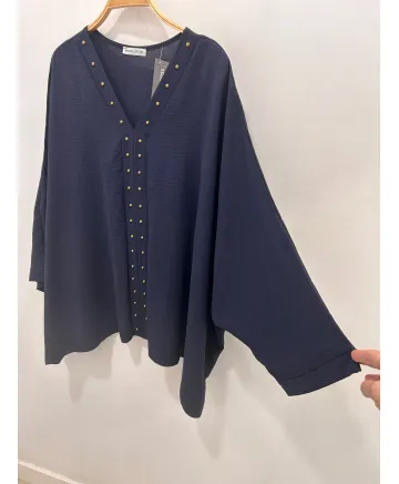 Blusa tachas Capa - Blusas Tallas Grandes