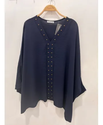 Blusa tachas Capa - Blusas Tallas Grandes