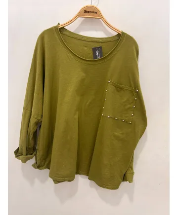 Camiseta bolsillo Tachitas - Camisetas y Tops Tallas Grandes
