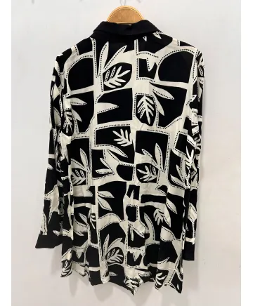 Camisa estampada Azucena - Camisas Tallas Grandes