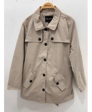 Parka beige Sandy - Chaquetas Tallas Grandes