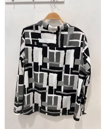 Blusa bolsillos katy - Blusas Tallas Grandes