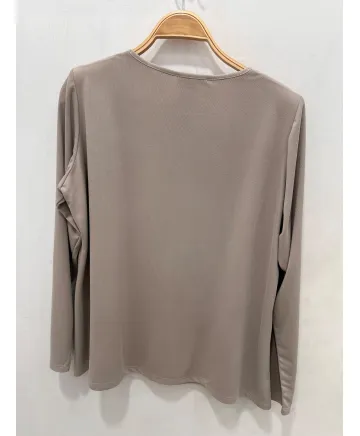 Camiseta pico Elsa - Camisetas y Tops Tallas Grandes