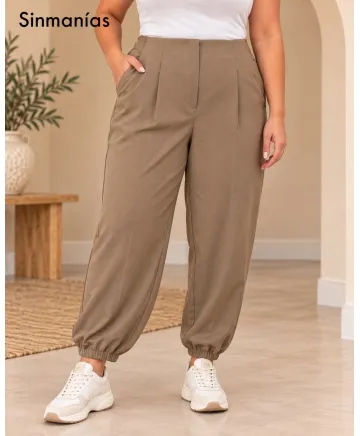 Pantalon pinzas Bombacho - Pantalones Tallas Grandes