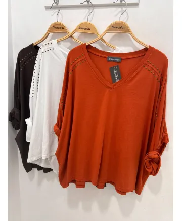 Camiseta punto Juncal - Camisetas y Tops Tallas Grandes