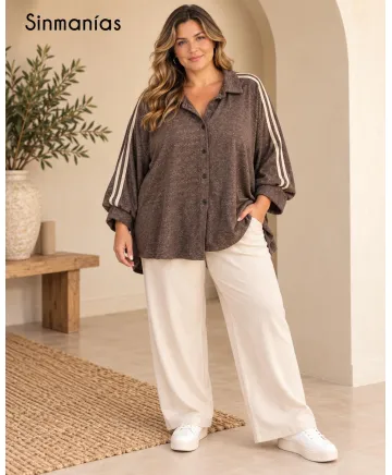 Chaqueta deporte Boton - Ropa tallas grandes mujer moderna