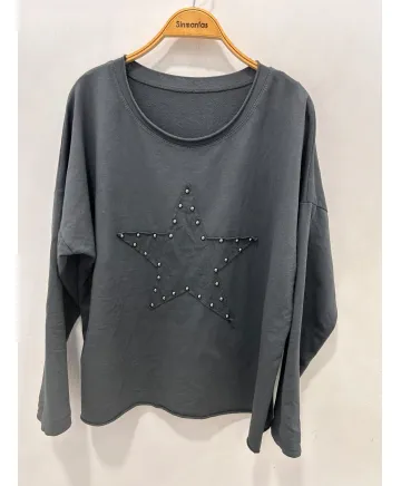Camiseta tachuelas Star - Ropa tallas grandes mujer moderna