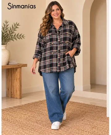 Camisa cuadros Leñador - Camisas Tallas Grandes