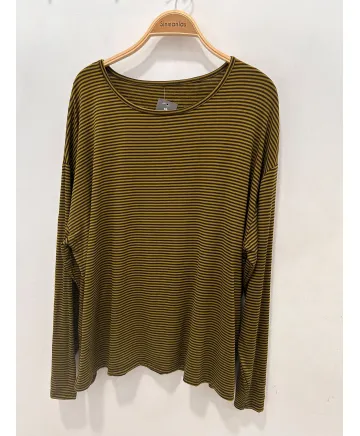 Camiseta basica Rayas - Ropa tallas grandes mujer moderna