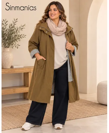 Chaqueta larga Escocia - Abrigos y Parkas Talla Grande