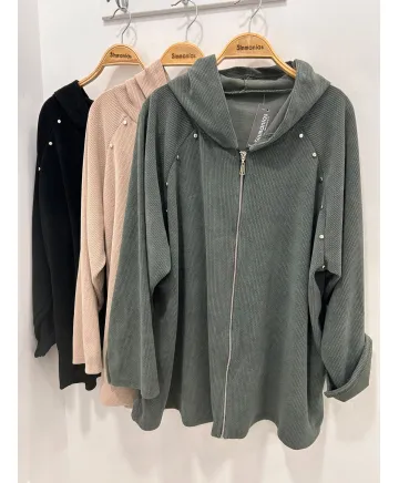 Chaqueta cremallera Satur - Chaquetas Tallas Grandes